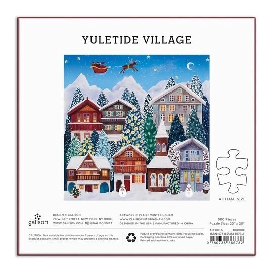 Puzzle village de Noël 500 pièces