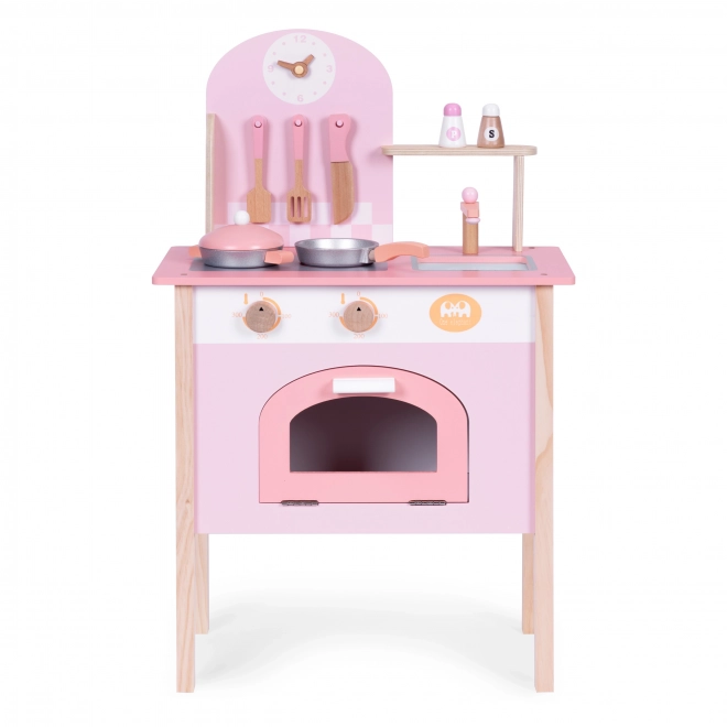 Cuisine enfant rose avec 8 accessoires ECOTOYS
