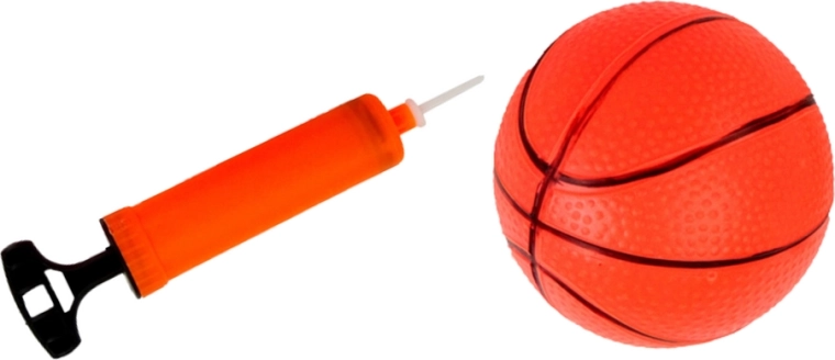 Ballon en caoutchouc et pompe