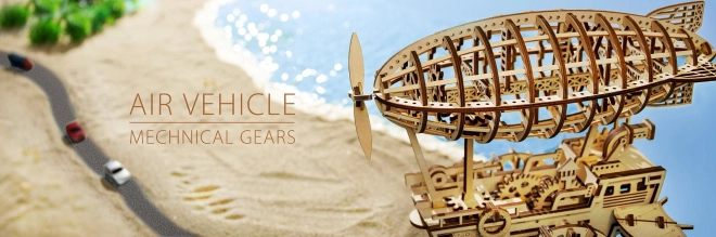 Dirigeable - Kit de construction en bois 3D
