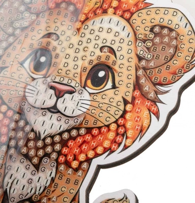 Peinture au diamant Safari : Lion