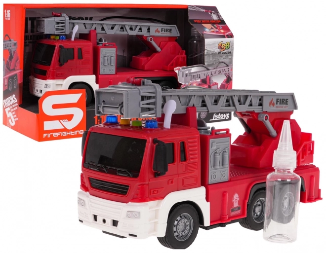 Camion de pompiers 1:16 avec eau, lumière et son