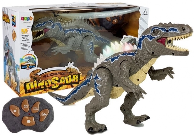 Dinosaurus Tyrannosaurus télécommandé avec effets lumineux