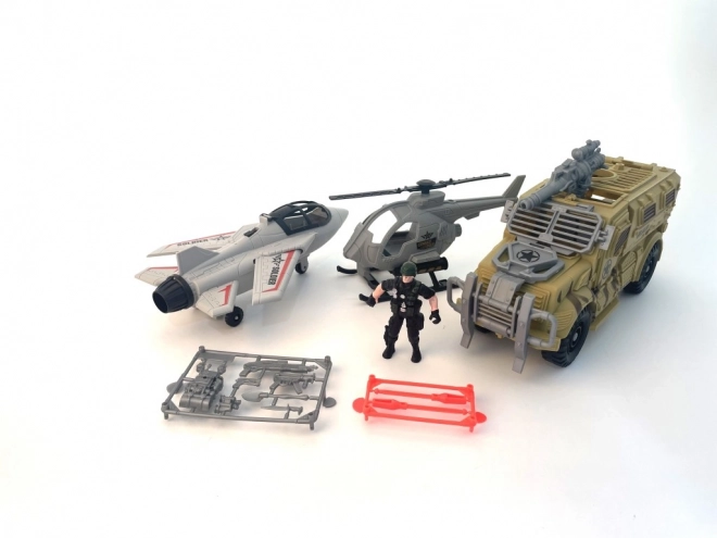 Grande ensemble militaire chasseur et technique de combat