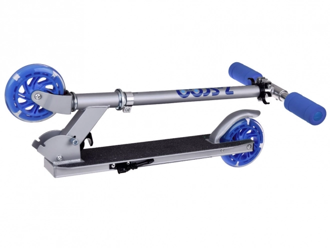 Trottinette enfant pliable avec roues lumineuses – Bleu marine