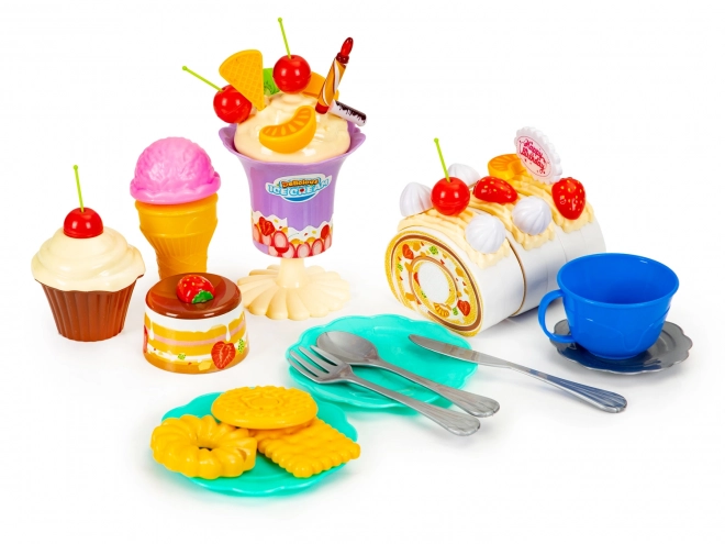 Ensemble pour découper le gâteau d'anniversaire 76 pièces