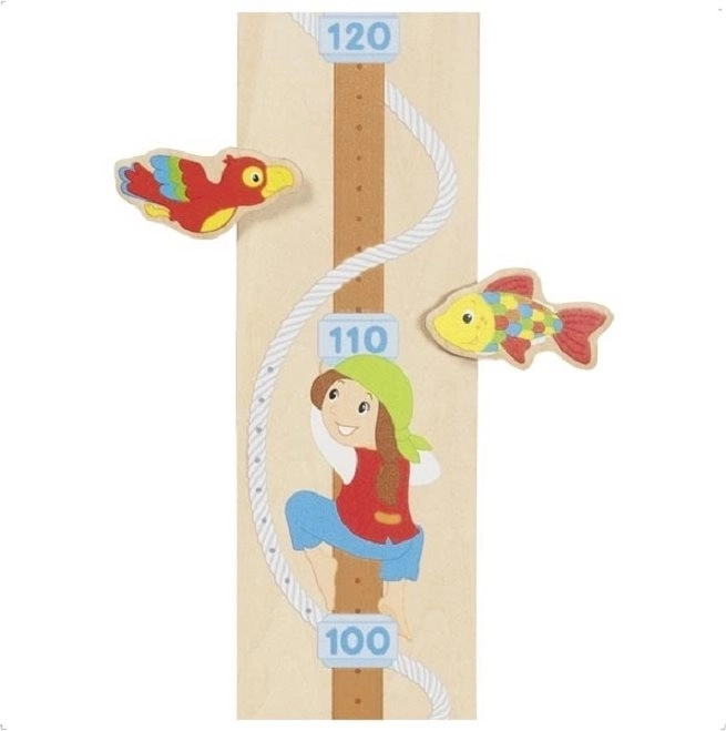 Mètre de croissance en bois Pirates GOKI