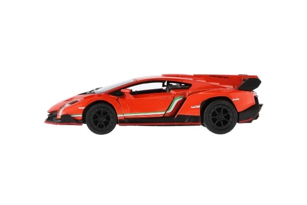 Auto Kinsmart Lamborghini Veneno métal/plastique 13cm à rétrofriction