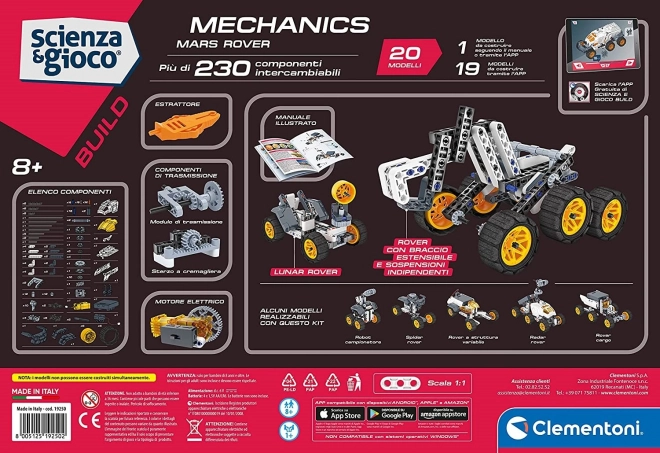 Kit de construction véhicule Mars avec laboratoire mécanique CLEMENTONI Science&Play