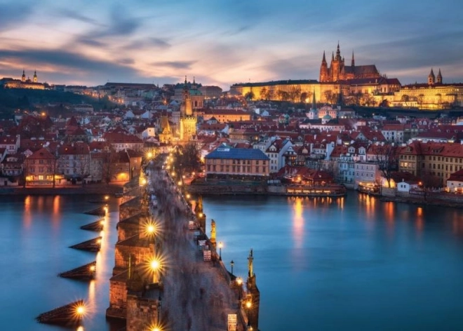 Puzzle Prague la nuit 1000 pièces de Ravensburger