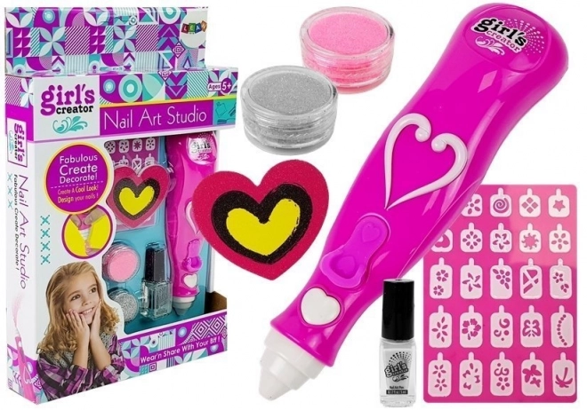 Ensemble créatif de décoration des ongles pour filles