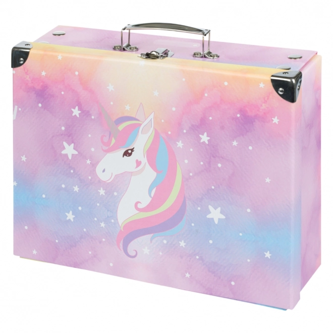 BAAGL Valisette scolaire pliable Rainbow Unicorn avec ferrures