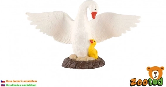 Figurine d’oie avec son petit
