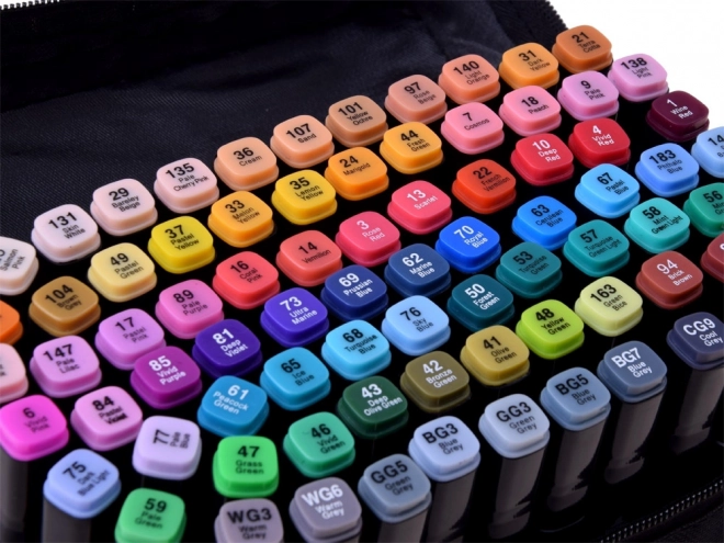 Jeu de marqueurs à alcool FLAMASTRY à double pointe 80 pcs AP0003
