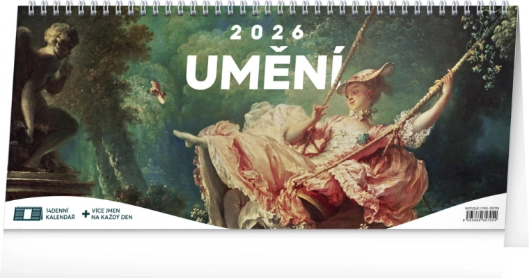 Calendrier de bureau Art 2026 – bihebdomadaire