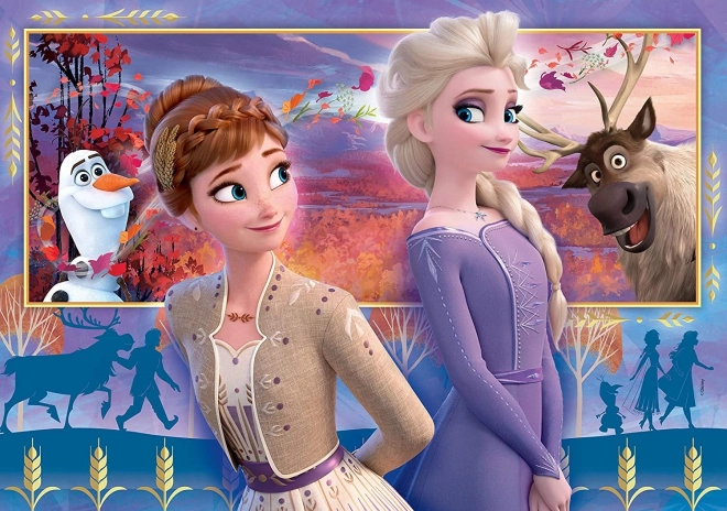 Puzzle 60 pièces Super Color La Reine des Neiges 2