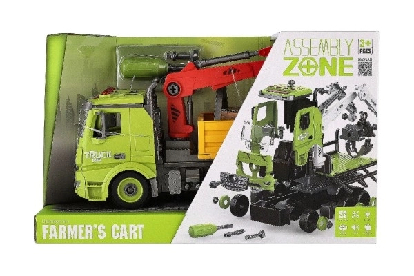 Voiture de construction à visser avec lumière et son