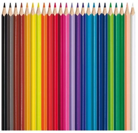 MAPED Crayons triangulaires Color'Peps 24 pièces