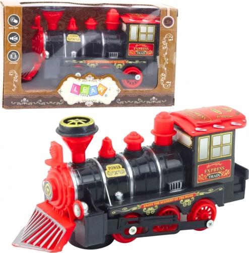 Locomotive électrique classique avec lumières, sons et capteur d’obstacles