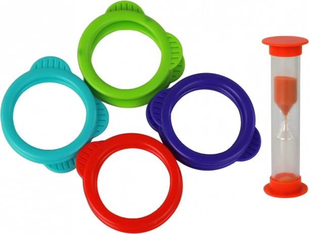 Anneaux colorés et défi chronométré