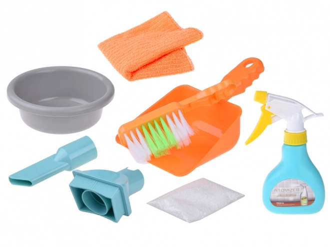 Ensemble de nettoyage pour enfants avec aspirateur sans fil et balayette