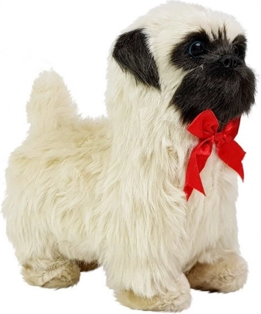 Carlin en peluche interactif – il aboie, bouge et marche