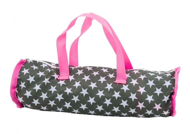 Lit pour poupée Alice Star Bed en couleur gris-rose