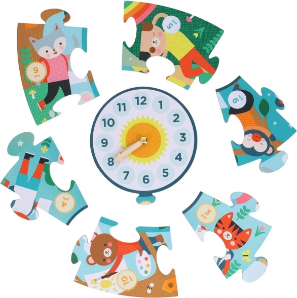 Horloge interactive avec aiguilles mobiles