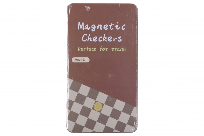 Jeu de dames magnétique de voyage