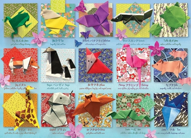 Puzzle COBBLE HILL Origami animaux 500 pièces