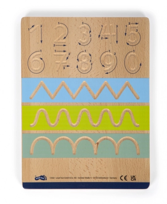 Petite foot Planche à écrire en bois Éduquer