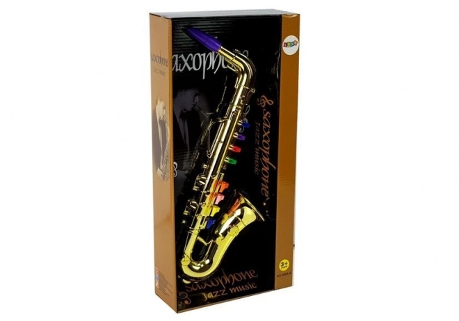 Instrument de saxophone couleur or