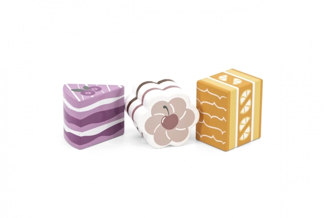 Gâteaux en bois 6 pcs