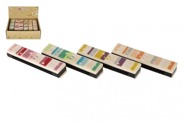 Harmonica à vent en bois pour enfants