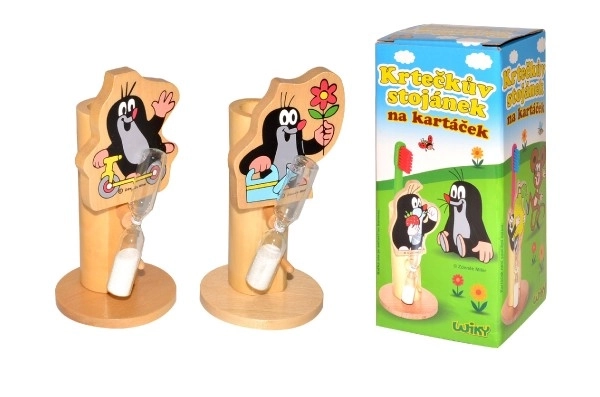 Support de brosse à dents Krtek avec fleur