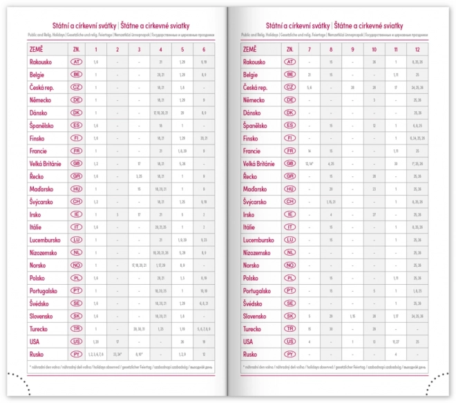 Agenda de poche Tomy 2025 bleu-rouge