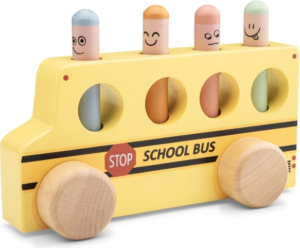 Pop-up - chevilles sauteuses - autobus scolaire