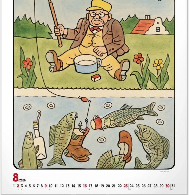 calendrier mural Josef Lada 2026
