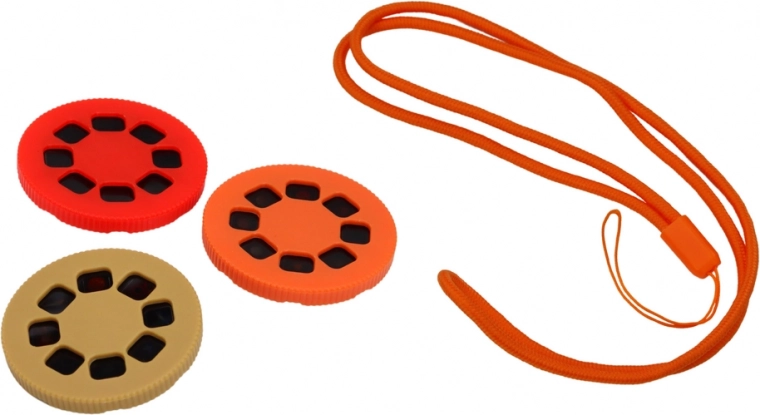 Ensemble avec disques colorés