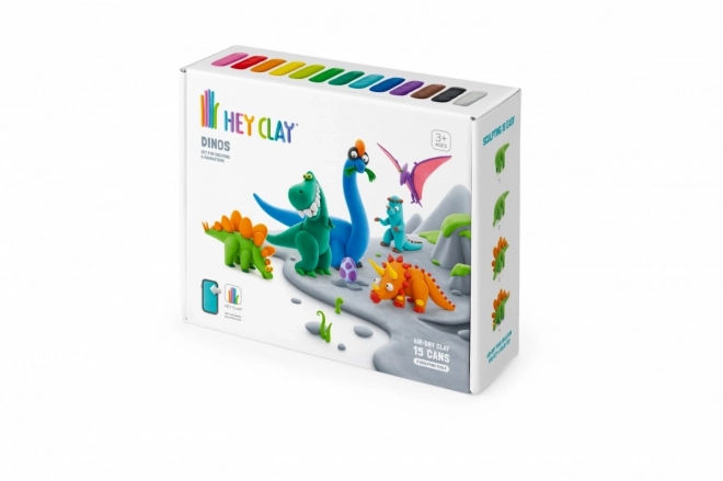 Kit Hey Clay en plastique dinosaures