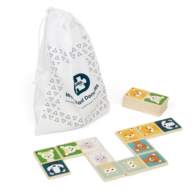 Dominos en bois Animaux de la Forêt