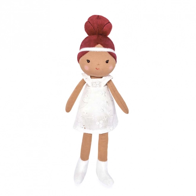 Poupée en tissu Doudou Jolijou Mae 25 cm blanche