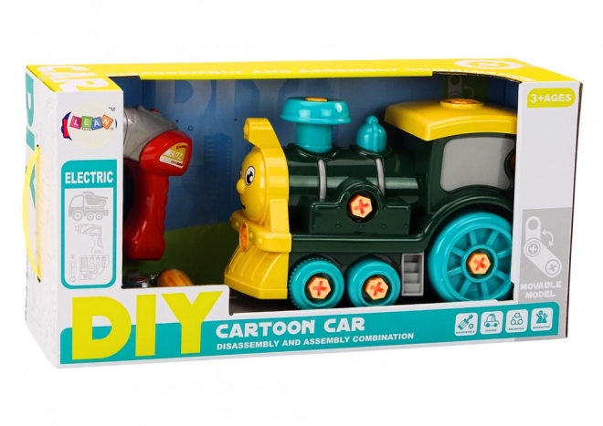 Locomotive 0 vis DIY verte