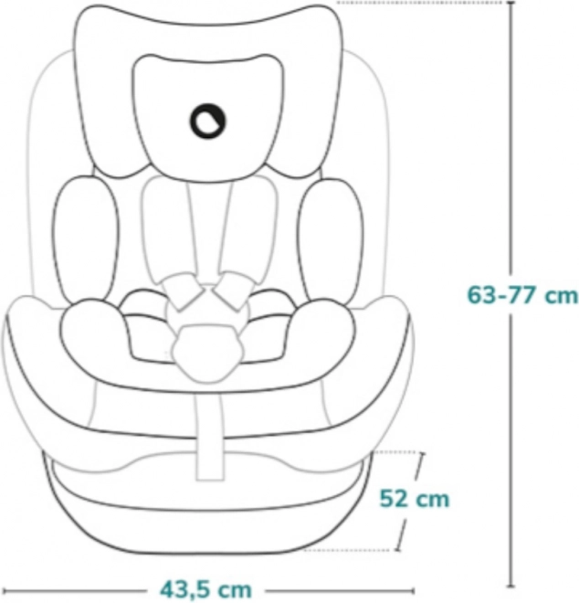 Siège auto pivotant enfant Lionelo Bastiaan i-Size Pink Rose