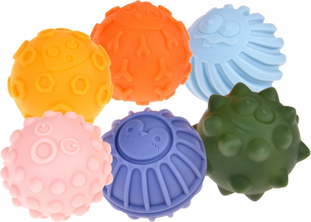Ballons sensoriels colorés pour enfants, 6 pcs