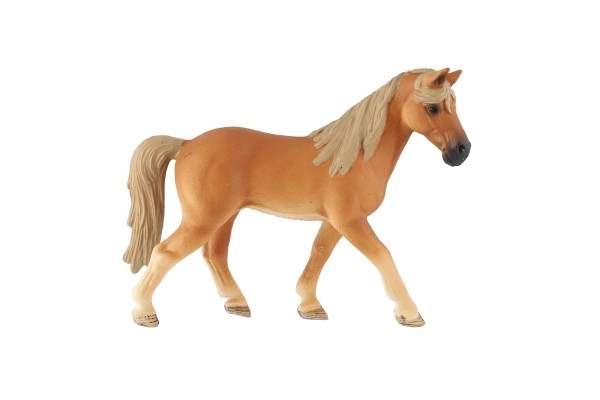 Cheval domestique alezan zooté en plastique 13 cm dans un sac