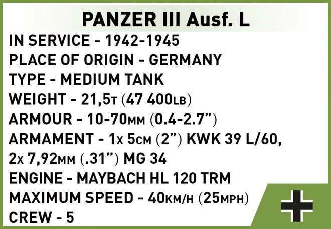 Modèle de char Panzer III Ausf. L