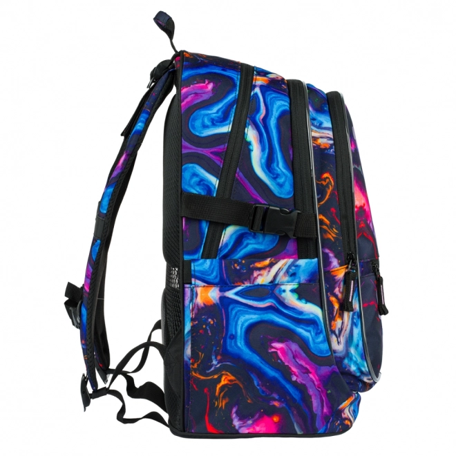 BAAGL 3 SET Core Marble : sac à dos, trousse, sac