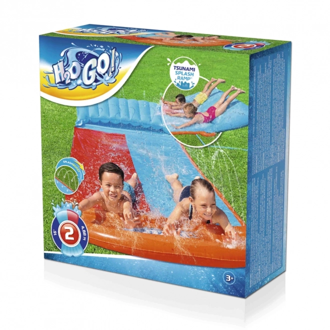 Toboggan aquatique Tsunami Double Slide 4,88m