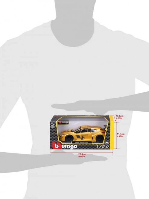 Bburago 1:24 Renault Mégane Trophy Métallique Jaune 18-22115